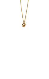 18K YELLOW GOLD HALO NECKLACE  G11330