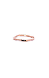 14K ROSE GOLD HAMMERED TEXTURE RING  G12762