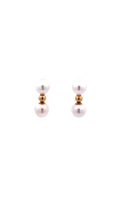 Pink akoya clearance pearl earrings