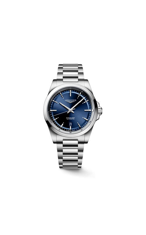 Longines conquest best sale automatic blue dial