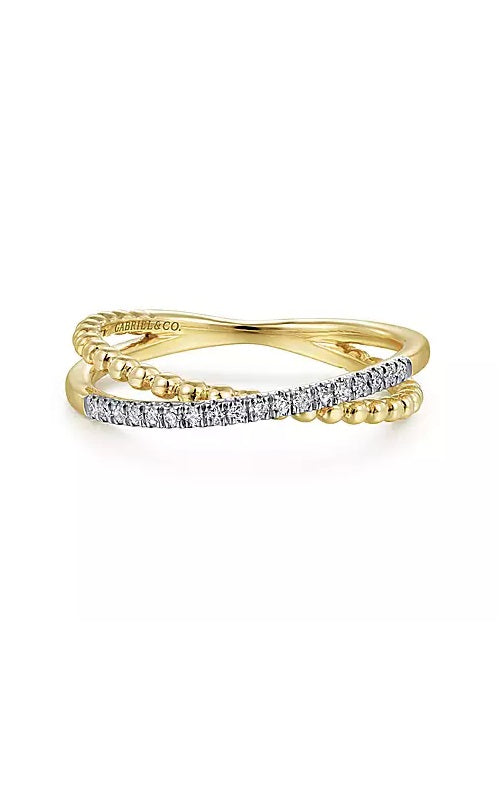 Criss cross pave ring hotsell