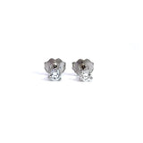 Solitaire Earrings (Martini-Set) - 14k Gold