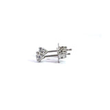 Solitaire Earrings (Martini-Set) - 14k Gold