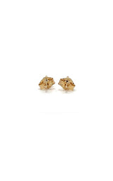 Solitaire Earrings (Martini-Set) - 14K Yellow Gold