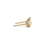 Solitaire Earrings (Martini-Set) - 14k Gold