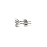 Solitaire Earrings (Martini-Set) - 14k Gold