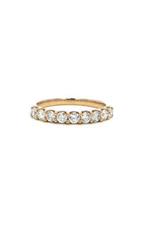 14K YELLOW GOLD BAND WITH DIAMONDS G16858