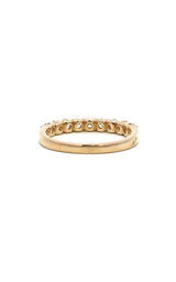 14K YELLOW GOLD BAND WITH DIAMONDS G16858