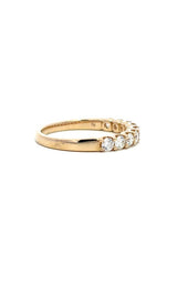 14K YELLOW GOLD BAND WITH DIAMONDS G16858