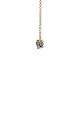 14K WHITE GOLD SAPPHIRE AND DIAMOND NECKLACE  G16860