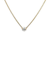 14K YELLOW GOLD DIAMOND NECKLACE G16862
