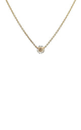 14K YELLOW GOLD DIAMOND NECKLACE G16862