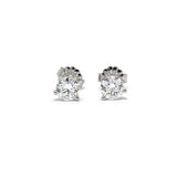 Solitaire Earrings (Martini-Set) - 14k Gold