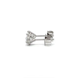 Solitaire Earrings (Martini-Set) - 14k Gold