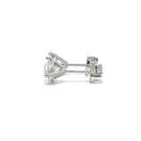 Solitaire Earrings (Martini-Set) - 14k Gold