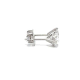 Solitaire Earrings (Martini-Set) - 14k Gold