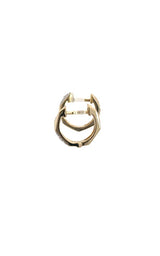 14K YELLOW GOLD DIAMOND HOOP EARRINGS  G17196