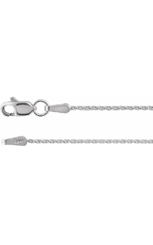 Silver wheat chain with a lobster clasp