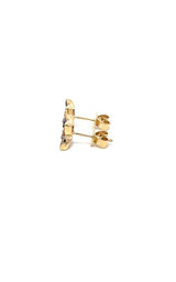 14K YELLOW GOLD AMETHYST EARRINGS  G17191