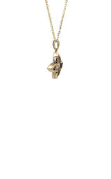 14K YELLOW GOLD AMETHYST NECKLACE  G17192