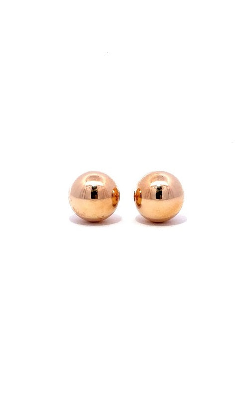 14K ROSE GOLD 8MM BALL STUD EARRINGS  G10251