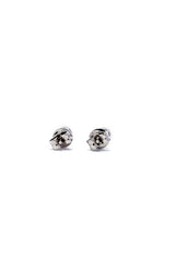 18K WHITE GOLD STUD EARRINGS  G10304