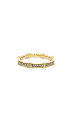 14K YELLOW GOLD OCTAGON-SHAPED BAND  G10447