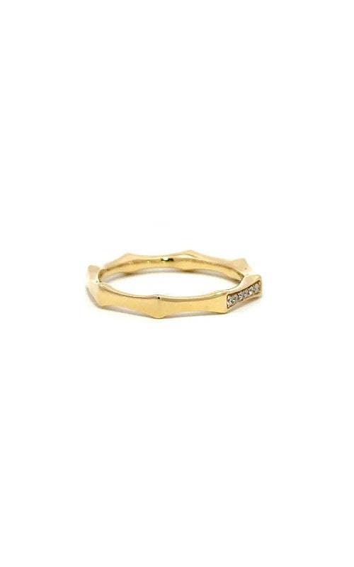 14K YELLOW GOLD OCTAGON-SHAPED BAND  G10447