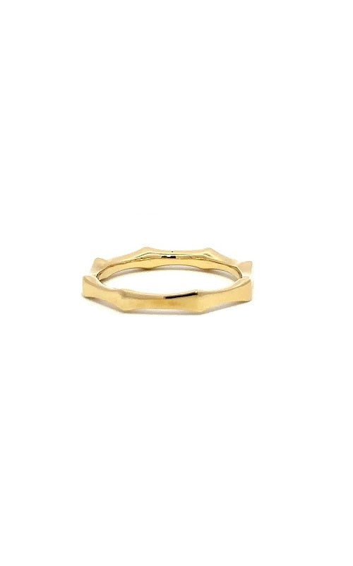 14K YELLOW GOLD OCTAGON-SHAPED BAND  G10447