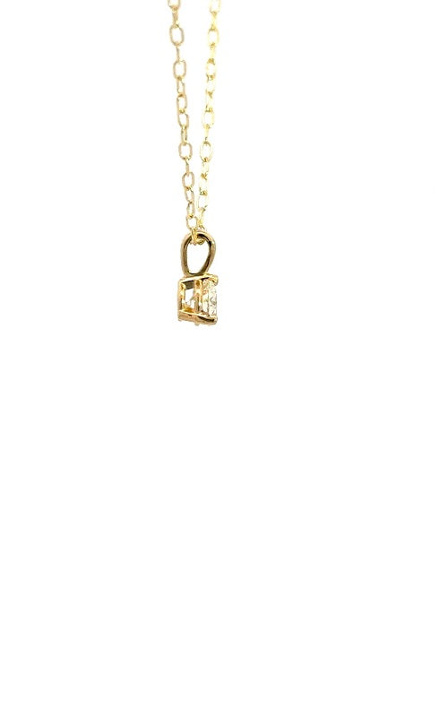 14K YELLOW GOLD SOLITAIRE DIAMOND PENDANT  G10514