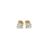 Solitaire Earrings (Martini-Set) - 14k Gold