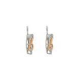 18K WHITE AND ROSE GOLD CONVERTIBLE EARRING JACKETS  G12117