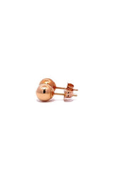 14K ROSE GOLD 6MM BALL STUD EARRINGS  G12710