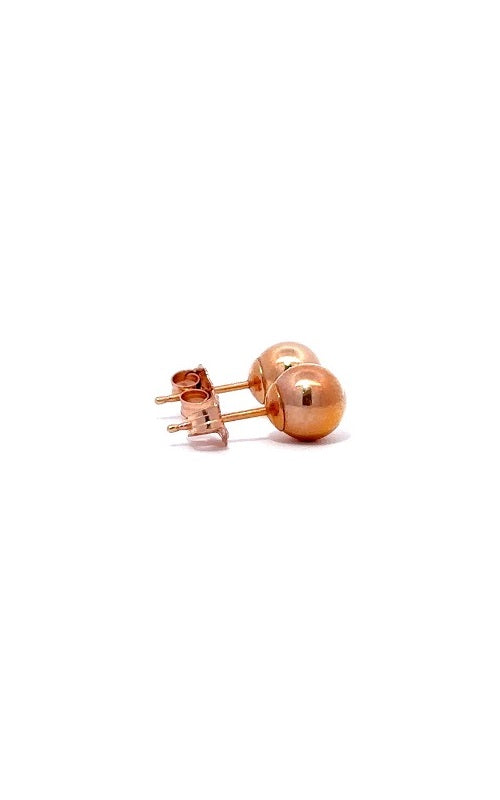 14K ROSE GOLD 6MM BALL STUD EARRINGS  G12710