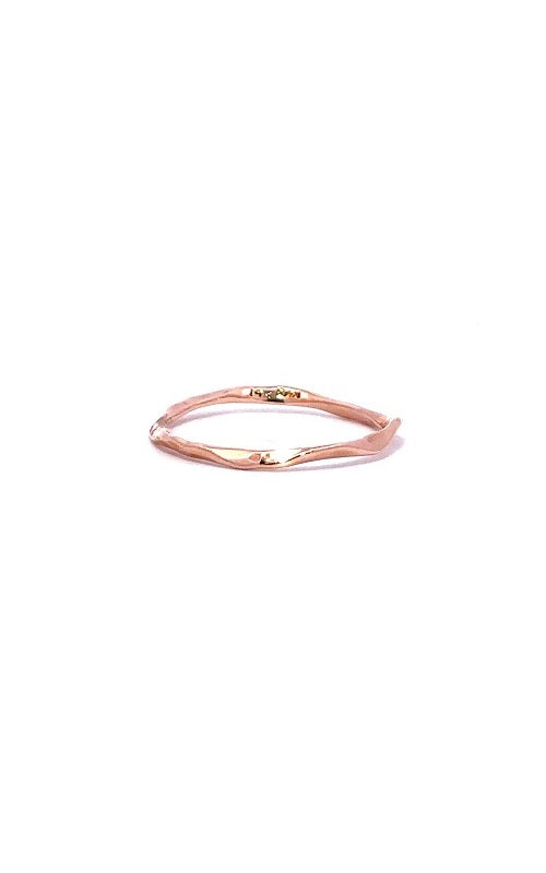 14K ROSE GOLD HAMMERED TEXTURE RING  G12764