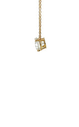 10K YELLOW GOLD  SOLITAIRE LAB GROWN NECKLACES  G16650