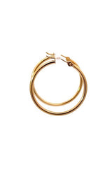 14K YELLOW GOLD 40MM HOOP EARRINGS G16122