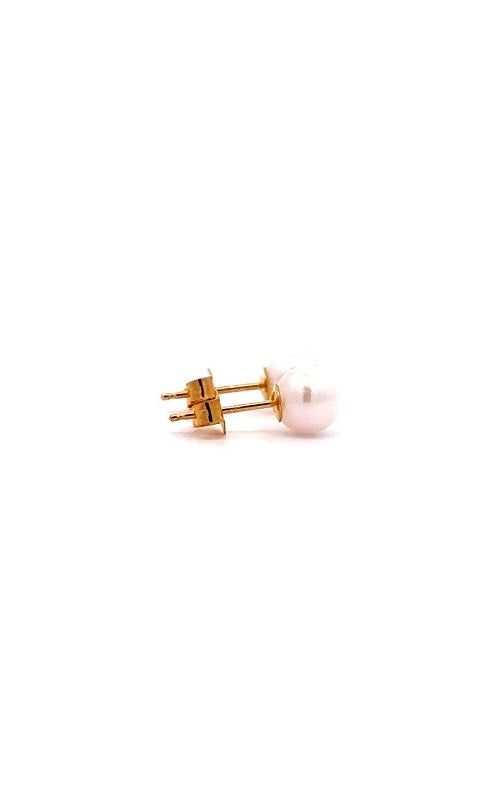 14K YELLOW GOLD AKOYA PEARLS STUD EARRINGS - 5-5.5MM G16295