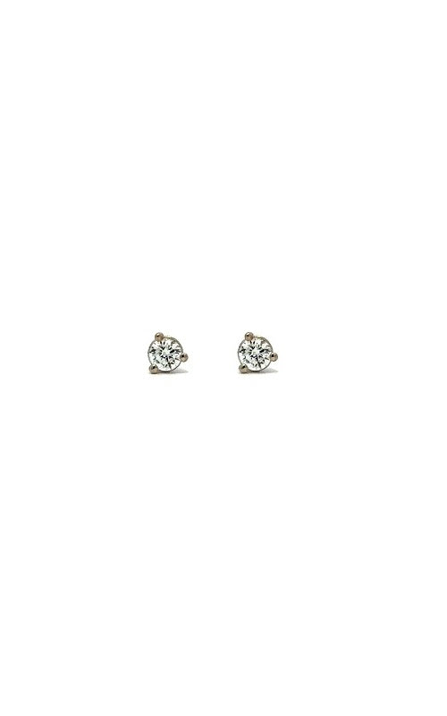 14K WHITE GOLD MARTINI-SET DIAMOND STUD EARRINGS   G13784