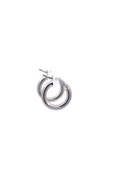 14K WHITE GOLD 15MM  HOOP EARRINGS  G15358