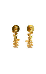 Jorge Revilla 'Ivy' Sterling Silver Gold Plated Hoop Earrings G14450
