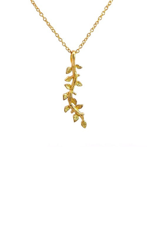 Jorge Revilla 'Ivy' Sterling silver Gold Plated Necklace  G14451