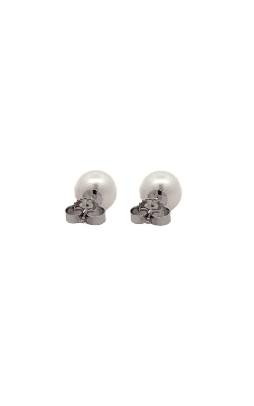 14K WHITE GOLD AKOYA PEARLS STUD EARRINGS - 5.5-6MM G16293