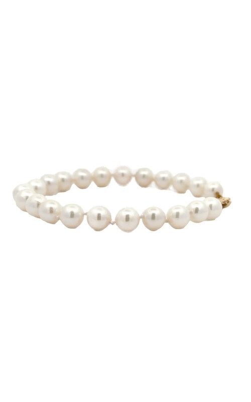 14K YELLOW GOLD PEARL BRACELET  G14554