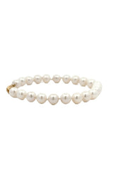 14K YELLOW GOLD PEARL BRACELET  G14554