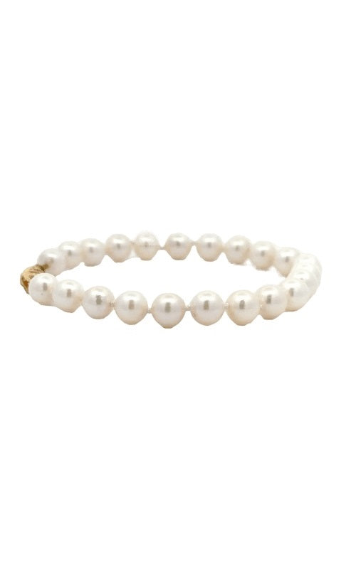 14K YELLOW GOLD PEARL BRACELET  G14554