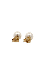 14K YELLOW GOLD AKOYA PEARLS STUD EARRINGS - 7.0-7.5MM G14556