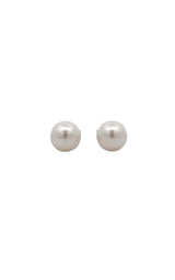14K WHITE GOLD AKOYA PEARLS STUD EARRINGS - 5.5-6MM G16293