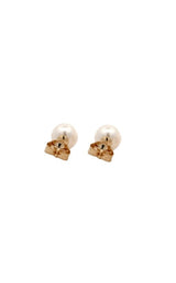 14K YELLOW GOLD PEARL STUD EARRINGS - 6.5-7.0MM  G14560