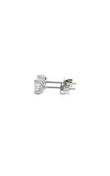 14K WHITE GOLD TENSION-SET STUD EARRINGS  G14702